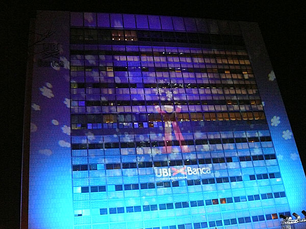 illuminazione architetturale ubi banca brescia architectural lighting scenes for pr42 laserzag