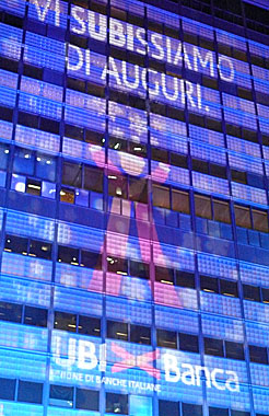 illuminazione architetturale ubi banca brescia architectural lighting scenes for pr42 laserzag