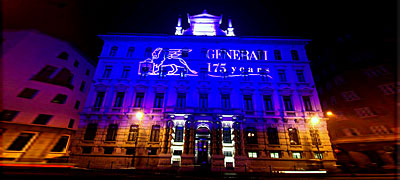 Palazzo Sede Assicurazioni Generali 175 Anniversario - Illuminazione Architetturale - Dic06/Apr07