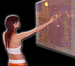 interactive media development touch screen applications