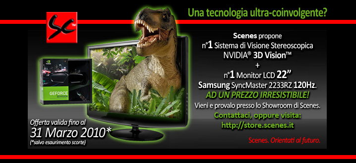 promozione Nvidia 3D Vision Samsung LCD scenes
