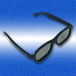 occhiali in plastica stereoscopici 3D polarizzazione circolare real d real-d RealD scenes