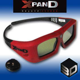 xpand x102 eyewear glasses occhiali 3d attivi dlp-link 3d ready