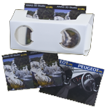 gadget visore stereoscopico di carta 3d scenes