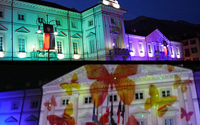 illuminazione architetturale spettacoli laser multimedia multimediali giochi di luce proiezioni scenes laserzag