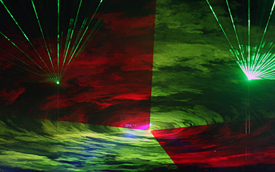 night show 2008 parco divertimenti mirabilandia laser luci video fuochi pirotecnici scenes laserzag