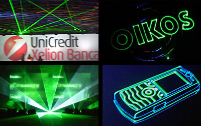 eventi aziendali congressi comunicazione lasershow show lasers spettacoli laser sistemi scenes laserzag