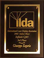 ILDA Awards 2002 Giuseppe Zagaria Infiniti Q45 scenes milano italia