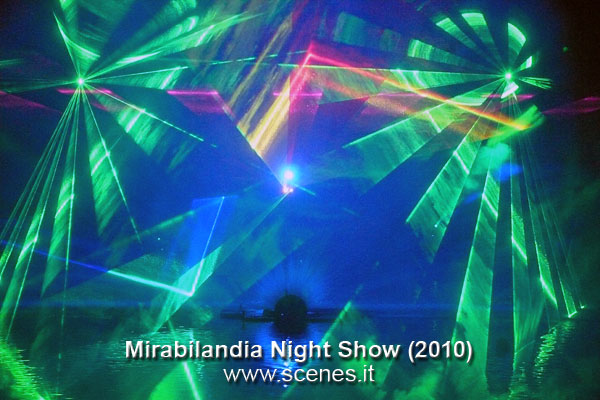 mirabilandia laser show night show 2010 luci video scenes
