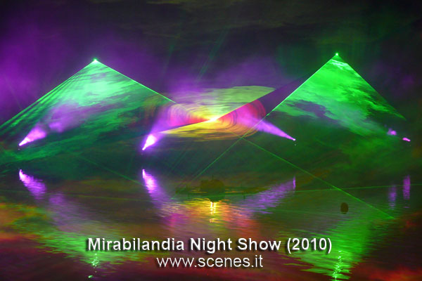 mirabilandia laser show night show 2010 luci video scenes