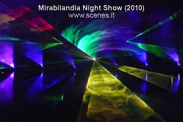 mirabilandia laser show night show 2010 luci video scenes