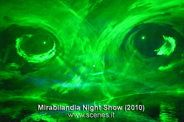mirabilandia laser show night show 2010 luci video scenes