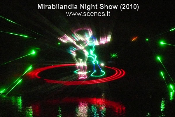 mirabilandia laser show night show 2010 luci video scenes